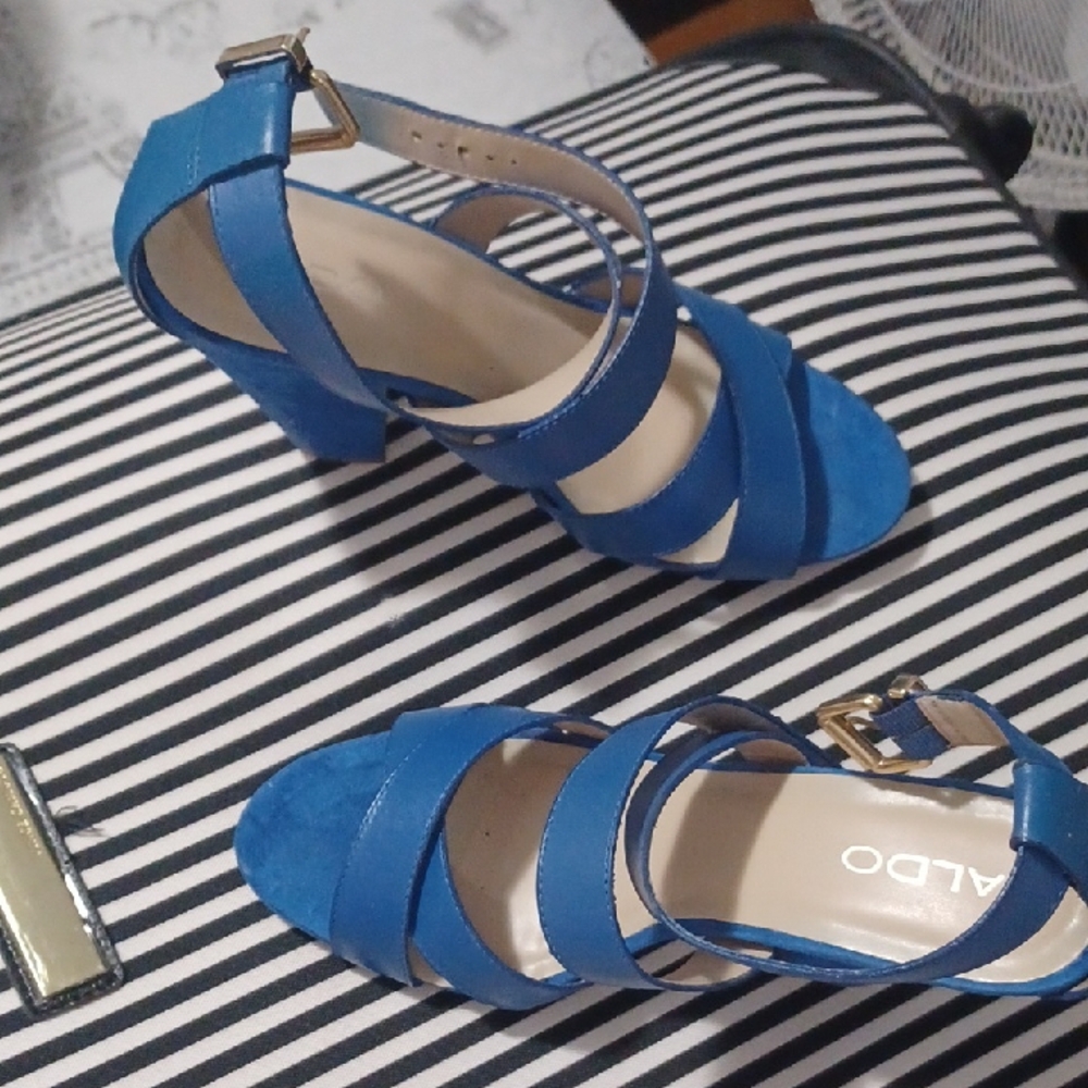 ALDO Women's Blue Strappy Sandals